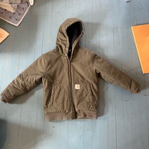 Carhartt Insulated Olive Hooded Jacket
